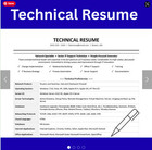 Technical Resume Template   Ats Friendly Cv For Developers   It Jobs   Word Down