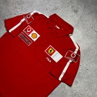 Fila Scuderia Ferrari F1 Team Polo Shirt Red Size L Vintage Y2k