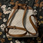 Michael Kors Abbey Medium Logo And Pebbled Leather Backpack