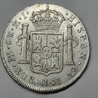 1777 Silver 8 Reales Carolus Iii Au Lima Peru Small Wipe On Obv See Pics  m80