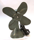 Antique 1930s Dominion Cast Iron Small 8  Electric Table Desktop Fan Works 4 Lbs
