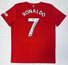 21 22 Manchester United Cristiano Ronaldo Signed Jersey Manu Beckett Witnessed