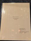 Blue Velvet David Lynch Script Signed By Dennis Hopper