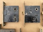 Outstanding Lot Of 8 Antique R h co  Mortise Door Locks Brass Faceplates Lockset