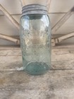 Vintage Fruit Jar Mason   s Pat Nov 30 1858 Tudor Rose Qt Rare Variant