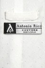Antonio Ricci 100  Silk Necktie White Jacquard Dot Pattern Mens Neck Tie