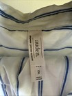 Auden White With Blue Striped Pajama Set Size Extra Extra Large