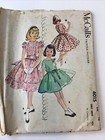 1957 Mccalls 4015 Vintage Sewing Pattern Childrens Dress Size 10