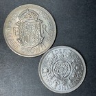Lot Of 2 Coins Great Britain 1967 Half Crown And 1967 2 Shillings Both Choice Bu