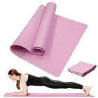 Thick Gym Exercise Mat Yoga Mat Pilates Workout Pad Non Slip Home Class Fitness