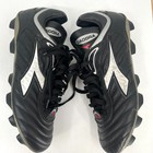 Diadora Soccer Cleats Black Size 11 5 Men s Leather Lace Up Low Top Shoes