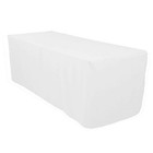 Linenttablecloth 6 Ft  Fitted Polyester Tablecloth For Weddings   Tradeshows 