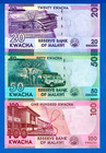Malawi 20 50 100 Kwacha Uncirculated Banknote Set  3