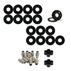 Replacement Rollerblade Inline Skate Wheels Outdoor Asphalt   Ceramic Bearings