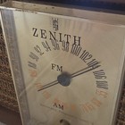 Zenith Model X390 Tube Radio With Clock Am fm Automatic Frequency Control