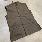 Vintage 1980s Jaichanda India Rare Nehru-gilet  Wool Vest Size Xl