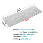 20 Pcs 11-3 4  X 4  Steel Plate Sheet  Metal Flat Mending Rectangle Plate  Strai