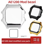 For Casio Ae1200 Case Mod Kit Modification All Metal Case 3299 Ae-1200 Bezel Gla