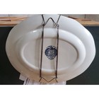Vintage Liberty Blue Oval Serving Platter Washington Crossing The Delaware