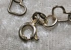 Vintage Sterling Silver 925 Chunky Hearts Necklace 18  P507