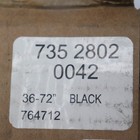  3-pk  Umbra Modern Cappa Adjustable Curtain Rod Metal Black 36  - 72 