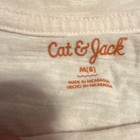 Cat   Jack Girls T-shirt M  8  Pink Solid Round Neck Eyelet Ruffle