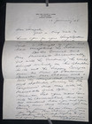 Brigadier General Claude Adams Handwritten Signed Letter Re  General Marshall