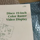 Original 1982 Atari Tm-210 Disco Green Monitor Arcade Video Game Manual