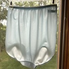 New Vintage Baby Blue Nylon Granny Panty Brief Underwear   New Old Stock
