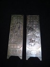Pair Of Chinese Silvered Scroll Weights