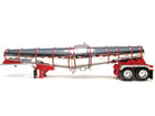 Dcp First Gear 1 64 Scale Polar Drop Center Tanker  Chrome  Red Bands   Frame