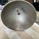 Antique Large Justrite Brass Carbide Miners Lamp With Large 7  Shield   Handle