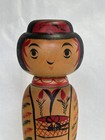 Japanese Antique Kokeshi Abe Shinya Atsumi Independent Folk Art Wood 9 4 In