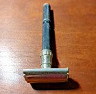 Gillette Vintage Old Safety Razor Made In Usa Black Adjustable