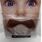 Hipsterkid Mustache Pacifier The Ladies Man 0-6m Natural Orthodontic Baby Shower