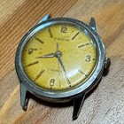 Vintage Orvin Men 17 Jewels Silver Hand Wind Mechanical Watch no Band tick  stop