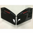 Black Hard Saddle Bags Saddlebags For Harley Touring Road Street Glide 2014-2024