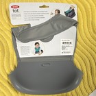 Oxo Tot Roll Up Bib Gray Silicone Waterproof Machine Washable Roll Bibs