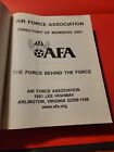 Rare 2001 Air Force Association   Afa   Directory Of Members   New Condition 