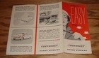 Original 1956 Chevrolet Power Steering Foldout Sales Brochure 56 Chevy