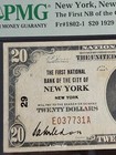  20 1929 New York Ny National Currency Bank Note Bill Fr 1802-1 Pmg 30 Vf T5456
