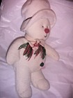 Russ Berrie   Co  15  Plush Snowman With Hat   Scarf  Christmas Holiday Bear