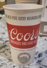76 Vintage Coors Beer 14 Oz  Wax Coated Paper Cups In Box   76 Coasters