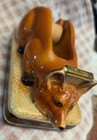 Red Fox Ceramic Tape Dispenser   6 x3 x3 