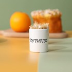 Leetoyi Ceramic Toothpick Holder Dispenser  Set Of 2  White