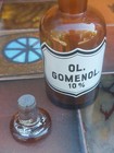 Antique Apothecary Glass Bottle Ol Gomenol Empty