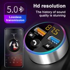 Cigarette Lighter Car Bluetooth Fm Transmitter Radio Adapter 2 Usb Charger New