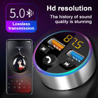 Cigarette Lighter Car Bluetooth Fm Transmitter Radio Adapter 2 Usb Charger