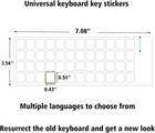 2pcs Pack Transparent Korean Keyboard Stickers  Korean Keyboard  Sticker With Cl