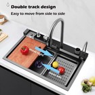 Flying Rain Waterfall Household Sink Integrated With Pull-out Tap Set 29 5 Inch